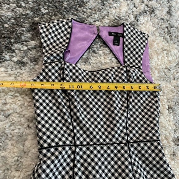 White House Black Market Black & White Gingham Dress Size 0 - Picture 15 of 17